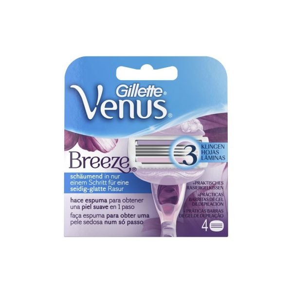 Barberblad til udskiftning til barbermaskine Gillette Venus Breeze (4 uds)