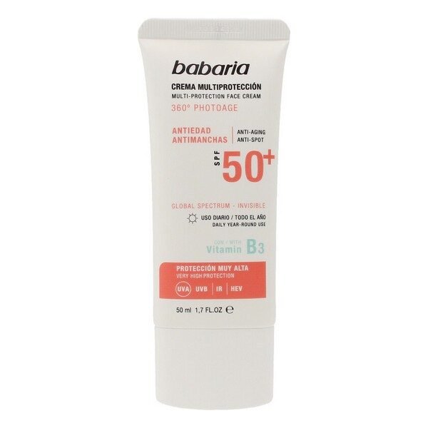 Solcreme som forebygger brune pletter Multi-Protection Babaria Spf 50+ (50 ml)