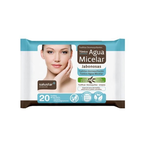 Makeup renseservietter Salustar Micellar vand (20 uds)