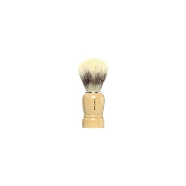 Barberingsbørste med Træhåndtag Beter Shaving Brush, Wooden Handle Plastik