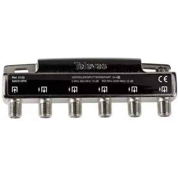 Distributør/Kommutator TELEVES 5153 8/12 dB 2400 Mhz (Refurbished B)