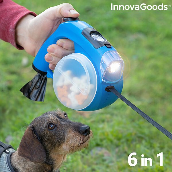 Udtrækkelig hundesnor 6-i-1 Compet InnovaGoods
