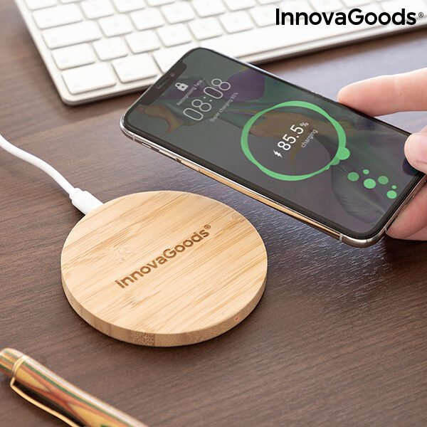 Trådløs oplader i bambus InnovaGoods