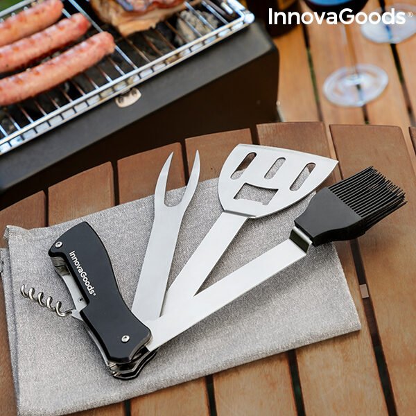 Sæt med grillredskaber 5 i 1 Bbkit InnovaGoods
