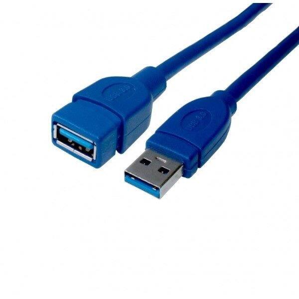 USB 3.0 A til USB A-kabel DCU Blå (1,5 m)