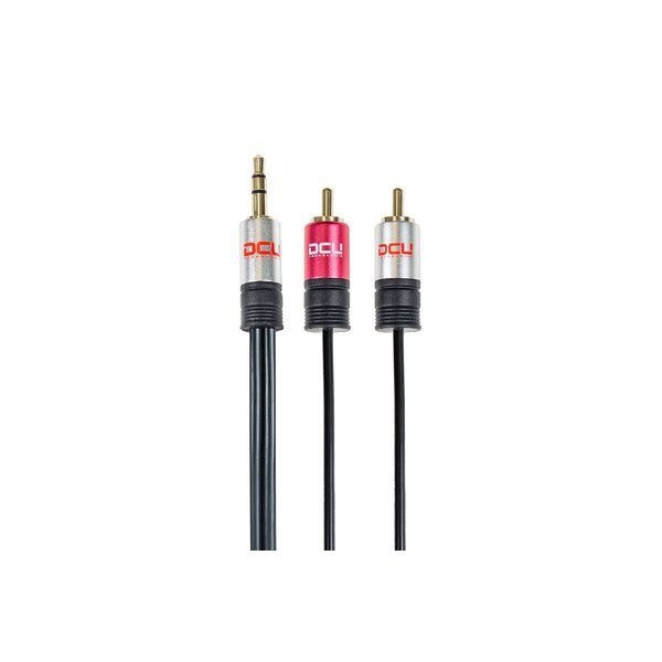 Lydjack (3,5 mm) til 2 RCA-kabel DCU (3 m)