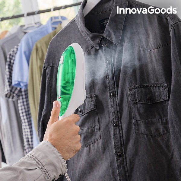 InnovaGoods Lodret Dampstrygejern 1000W Hvid Grøn