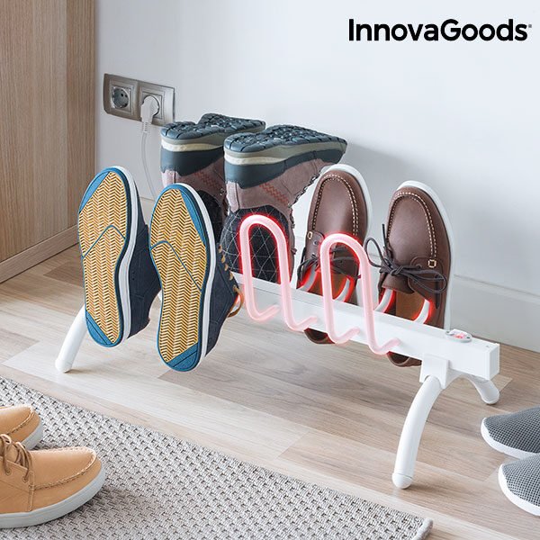 InnovaGoods Elektrisk Skotørrestativ 80W Hvid
