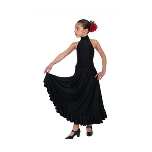 Flamenco nederdel til kvinder Happy Dance EF008M Bomuld